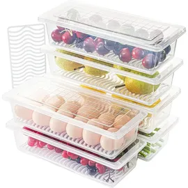 luxuskollektion Frischhaltedosen 1,5 L 6er Set Transparent