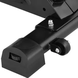 Gymrex Heimtrainer - Schwungmasse 13 kg - belastbar bis 100 kg - LCD - mit Stoßdämpfung - Schwarz