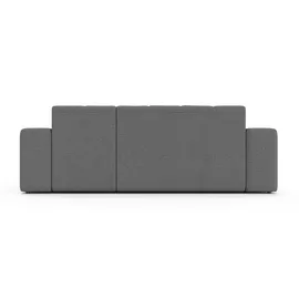 OTTO home Ecksofa OTTO HOME "CASSY L-Form, Schlafsofa mit Bettkasten, Maße B/T/H: 245/165/88 cm", grau (dunkelgrau), B:248cm H:83,5cm T:165,5cm, 94% Polyester, 6% Nylon, Sofas, Ecksofa, mit 2 Rückenkissen, Recamiere rechts oder links bestellbar
