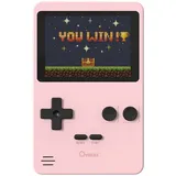 qware gaming Qware Retro Spielkonsole Handheld 240 Spiele für unterwegs Rosa