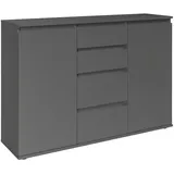 Die Möbelfundgrube Brest 119 x 84 x 35 cm Anthrazit