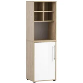 Proregal Regalkreuz Swan HxBxT 38x48x33cm | Eiche/Weiß | Büroschrank von