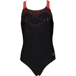 ARENA arena Mädchen Sport Badeanzug Trick, BLACK-FLOREALE, 116