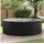 vidaXL Gartenmöbelabdeckung 279 x 279 x 85 cm Schwarz