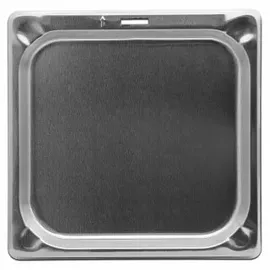 Intergrill Grillschale 27,3 x 27,7 cm Edelstahl weiß