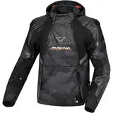 Macna Bradical Camo wasserdichte Motorrad Textiljacke, schwarz/camouflage, M