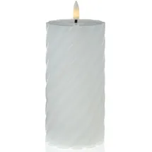 MARELIDA Twist Stumpenkerze 17,5 cm weiß