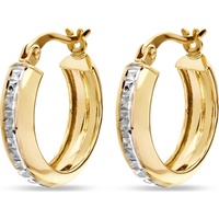 FAVS Creolen 375er Gelbgold One Size Damen