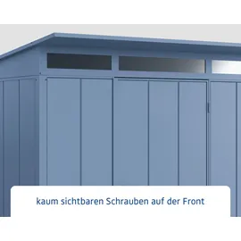 Hörmann Elegant-P Gerätehaus 3,03 x 2,38 m Taubenblau