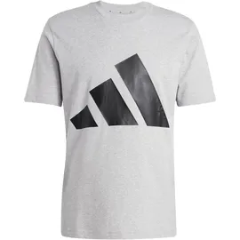 adidas Essentials Big Logo Kurzarm-T-Shirt Medium Grey Heather / Black S