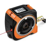 Tacklife Laser Messgerät 40 m Entfernungsmesser LCD Anzeige Distanzmesser Typ-C Maßband
