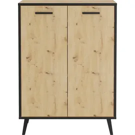 FMD Plau Mehrzweckschrank 68,5 x 93,5 x 33 cm Beige