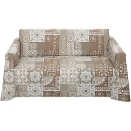 OTTO home Sofia Bettüberwurf 240 x 250 cm Grau/Taupe