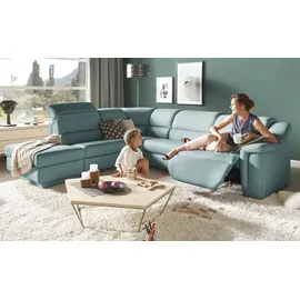 HIMOLLA Ecksofa 1301 ¦ blau ¦ Maße (cm): B: 294 H: 86 T: 256.0