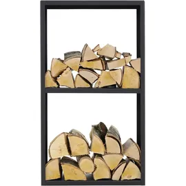 Magnus Kaminholzregal R155 Metall 45 x 30 x 80 cm Schwarz