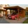 SKANHOLZ Carport Friesland 3,20 x 7,08 m nussbaum inkl. Abstellraum