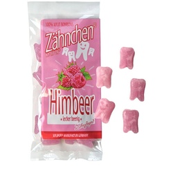 Xylitol Zähnchen® Himbeere - Zahnpflege Bonbons (0.03kg)