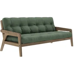 Karup Design - Grab Sofa, Kiefer carobbraun / olivgrün (756)