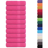 VidaXL Badetücher 10 Stk. Rosa 100x150 cm 360 g/m2