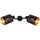 GLOBO Tunno 2X E14 Led schwarz/gold Metall