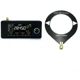 SI4732 Radio, tragbares DAB-Radio, SI4732 Mini-Radio, mit IPS-Bildschirm und einer tragbaren Schleifenantenne, unterstützt Vollband-Übertragung, Schwarz