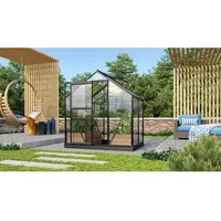 Vitavia Gewächshaus Venus 2500 Schwarz 2,5 m2 inkl. Fundament