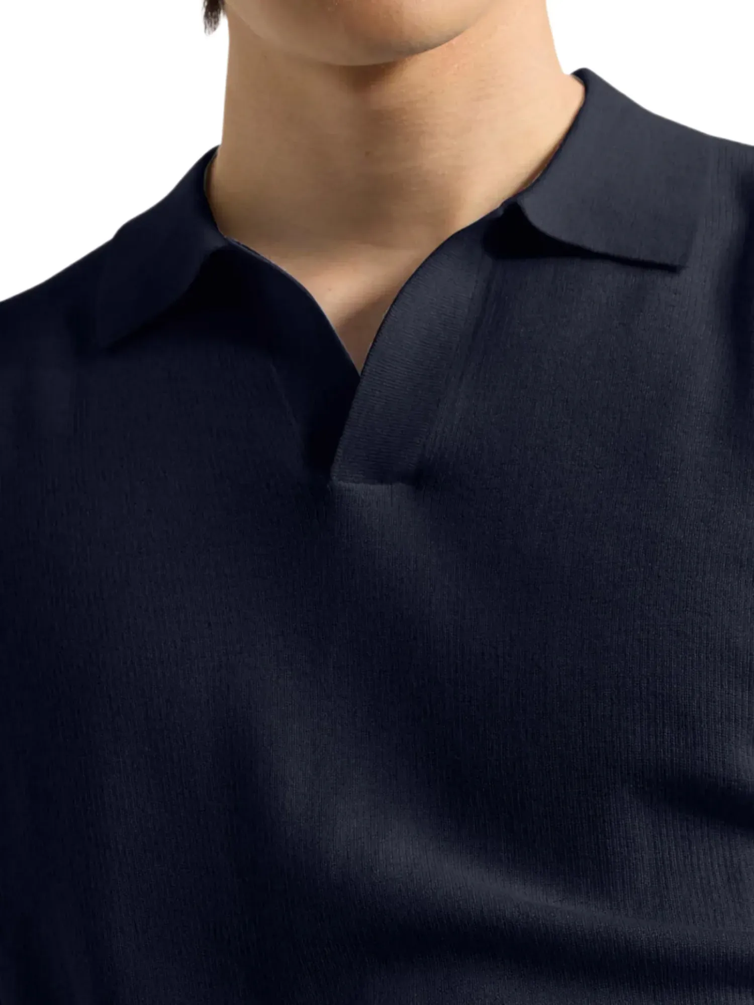Strickpolo Luras Blau L