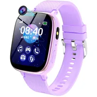 Kinder Smartwatch - Uhr Telefon für Mädchen Jungen mit Anruf, SOS, Spiele, Schrittzähler, Musik, Hörbuch, Kamera, Wecker, Kinder Uhren Geschenk für Kinder 4-12 Jahre, Kids Smart Watch (Lila-2G)