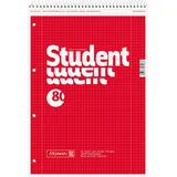 Brunnen Collegeblock A4 kariert rot