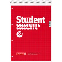 Brunnen Collegeblock A4 kariert rot