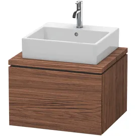 Duravit L-Cube 62x54,7cm, Nussb dkl., f Kons, 1 Auszug