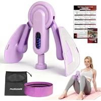 Oberschenkeltrainer, 10-100 lbs Beintrainer für Zuhause mit Widerstandsbänder...