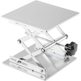 Labasics Laborhebebühne, 200 x 200 mm Lab Jack Scherenständer Hubtisch aus Edelstahl, Hebebühne Labor, Erweiterbarer Hebehöhenbereich von 80 mm bis 280 mm, Maximal Unterstützte Gewicht 15 KG