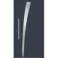 SCHÜCO Aluminium Haustür "RAYA" ADS 75.SI RC2 Anthrazit RAL 7016 innen öffnend DIN links