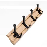 Wandhaken 4 Haken Wandregale Aus Holz Wohnkultur Möbel Garderobe Hut Kleiderbügel Küche Wandhalterung Hängender Klapphaken Hängender Wandhaken (farbe: 4 Haken)