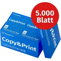 Easyprint Druckerpapier Kopierpapier 5000 Blatt A4 Premium Hochweiß CIE