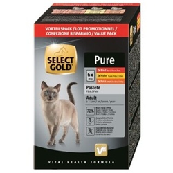 SELECT GOLD Adult Pure 6x85g Multipack 1