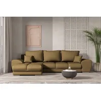 99rooms Antalya Ecksofa Strukturstoff NEVE Khaki Links ohne
