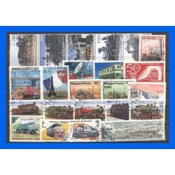 50 verschiedene Briefmarken Eisenbahnen