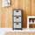 Rotho Rollcontainer Country 37,5 x 32,5 x 71,2 cm 3-tlg. weiß