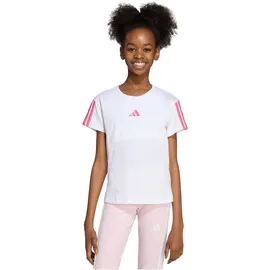 adidas Essentials T-Shirt, white/pink fusion 9-10 Years