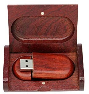 Anloter USB-Stick aus Holz, 1 Stück USB 2.0 16 GB