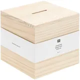 Rico Design Spardose Würfel 10 x 10 x 10 cm