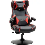 Vinsetto Gamingsessel mit Lautsprecher (Farbe: Rot, Schwarz)