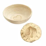 Westmark Gärkörbchen Set mit Herz und Bezug Ø24,5x8,5cm, natur (1 Set)