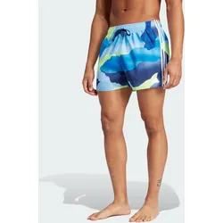 City Escape Camo 3-Streifen Cix Badeshorts dunkelblau|WEISS 2XL