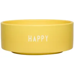 Design Letters - Snack Schale, Happy / yellow