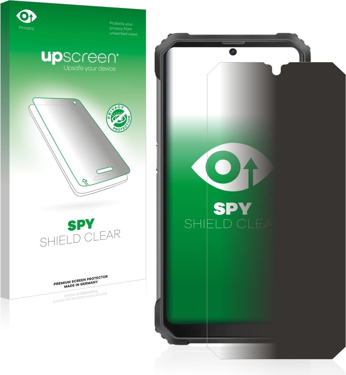 upscreen Spy Shield Blickschutzfolie (1 Stück, Blackview BV8800), Smartphone Schutzfolie