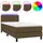vidaXL Boxspringbett 100 x 200 cm Dunkelbraun