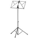 Adam Hall Stands SMS11 - Notenpult, ideal für die Mitnahme im Instrumentenkoffer, Zusammenlegbar, schwarz